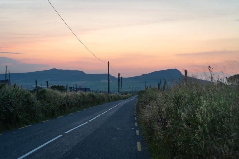 Sunset on a Dingle Road