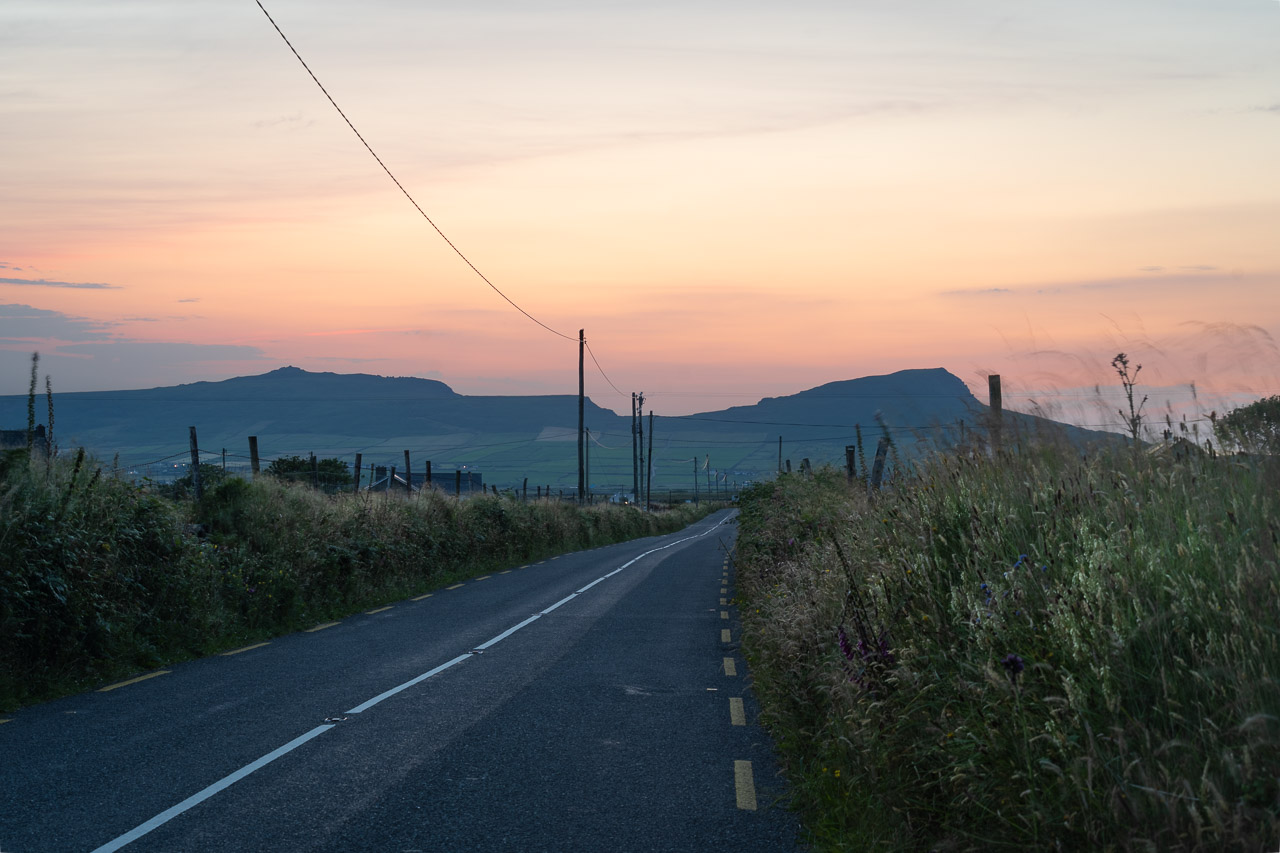 Sunset on a Dingle Road