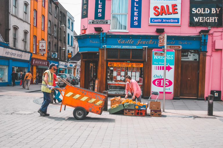 Selling Oranges on Cornmarket Street