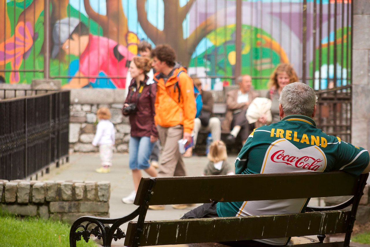 Relaxing in Bishop Lucey Park