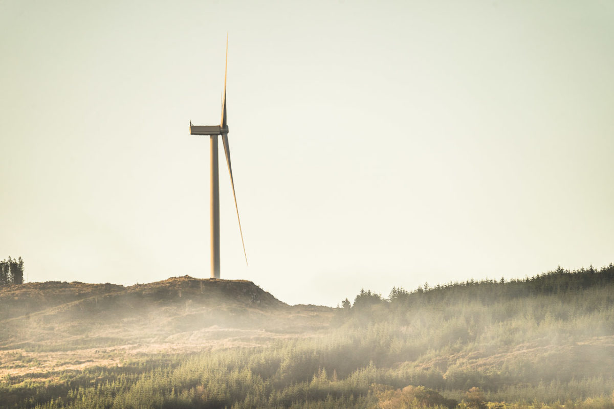 Early Morning Wind Turbine
