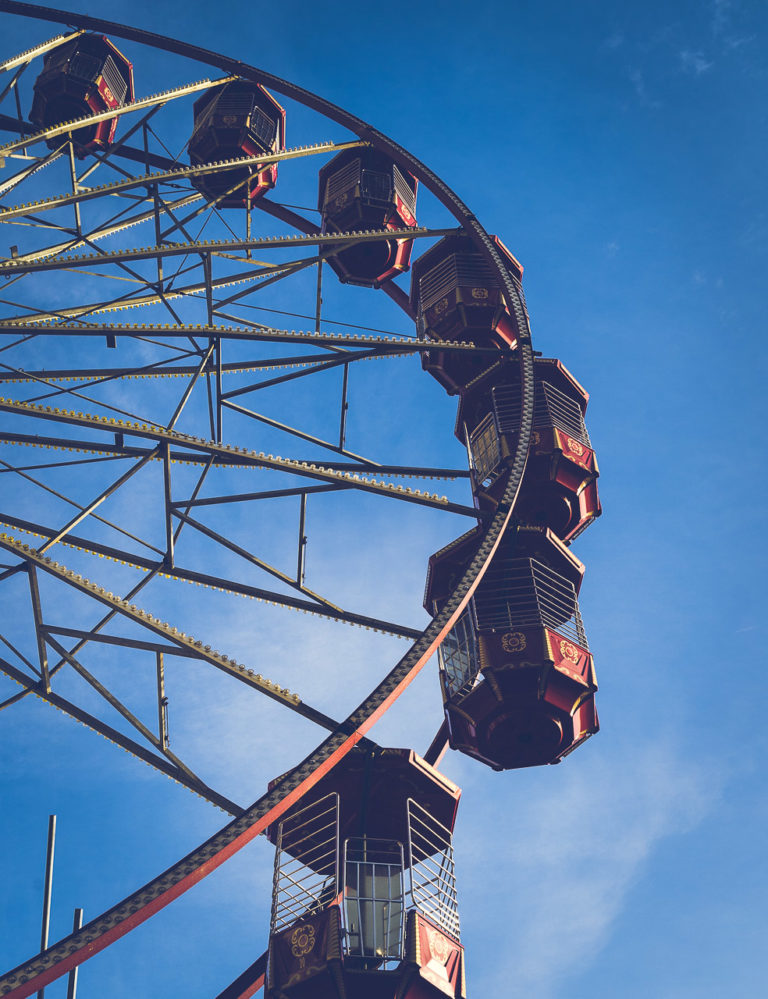 Ferris Wheel in Bright Sunlight