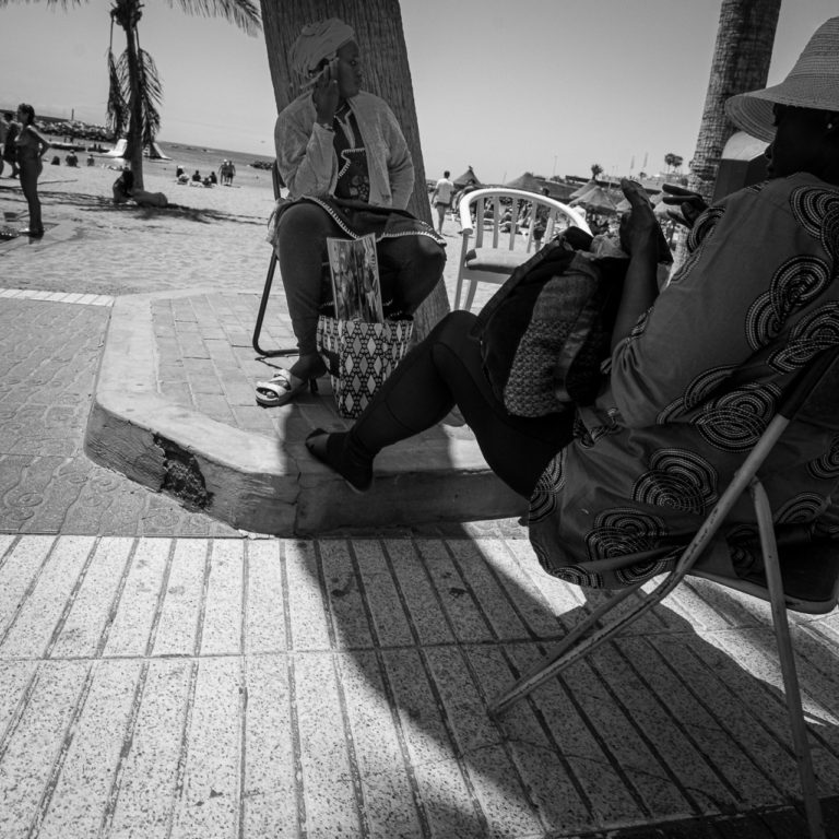 Sitting in the shade