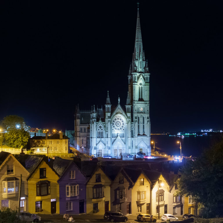 Cobh Cathedral at Night