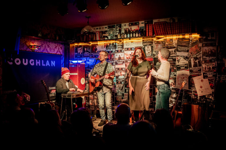 On Stage in Coughlan's Bar