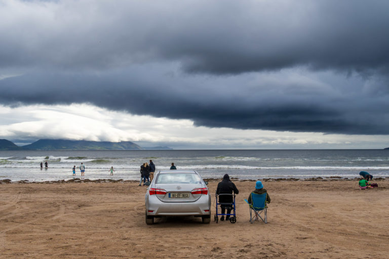 The cars of Inch Beach