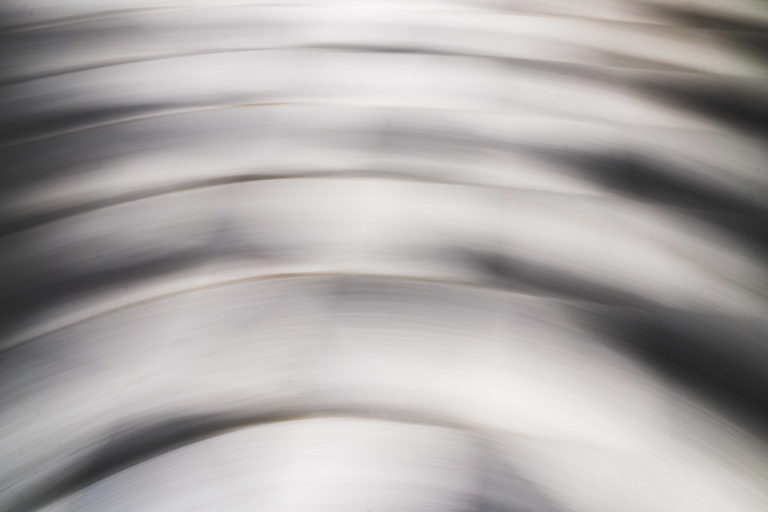 A chessboard warped by the intentional sideways movement of the camera.