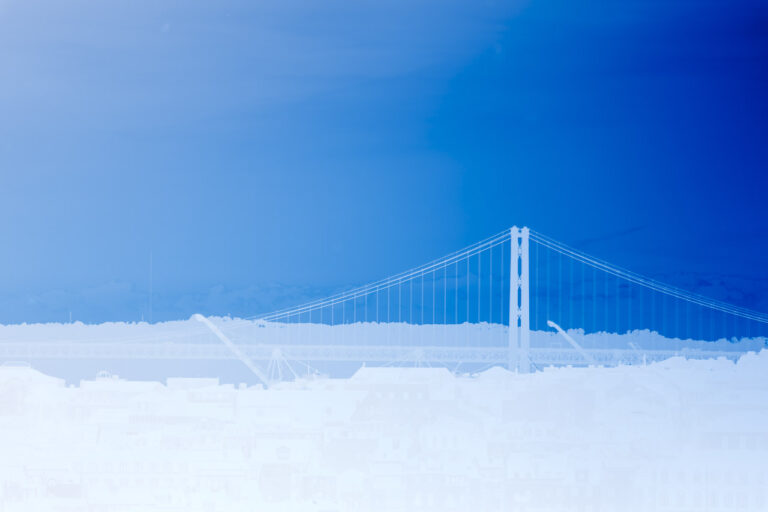 The white bridge of Lisbon