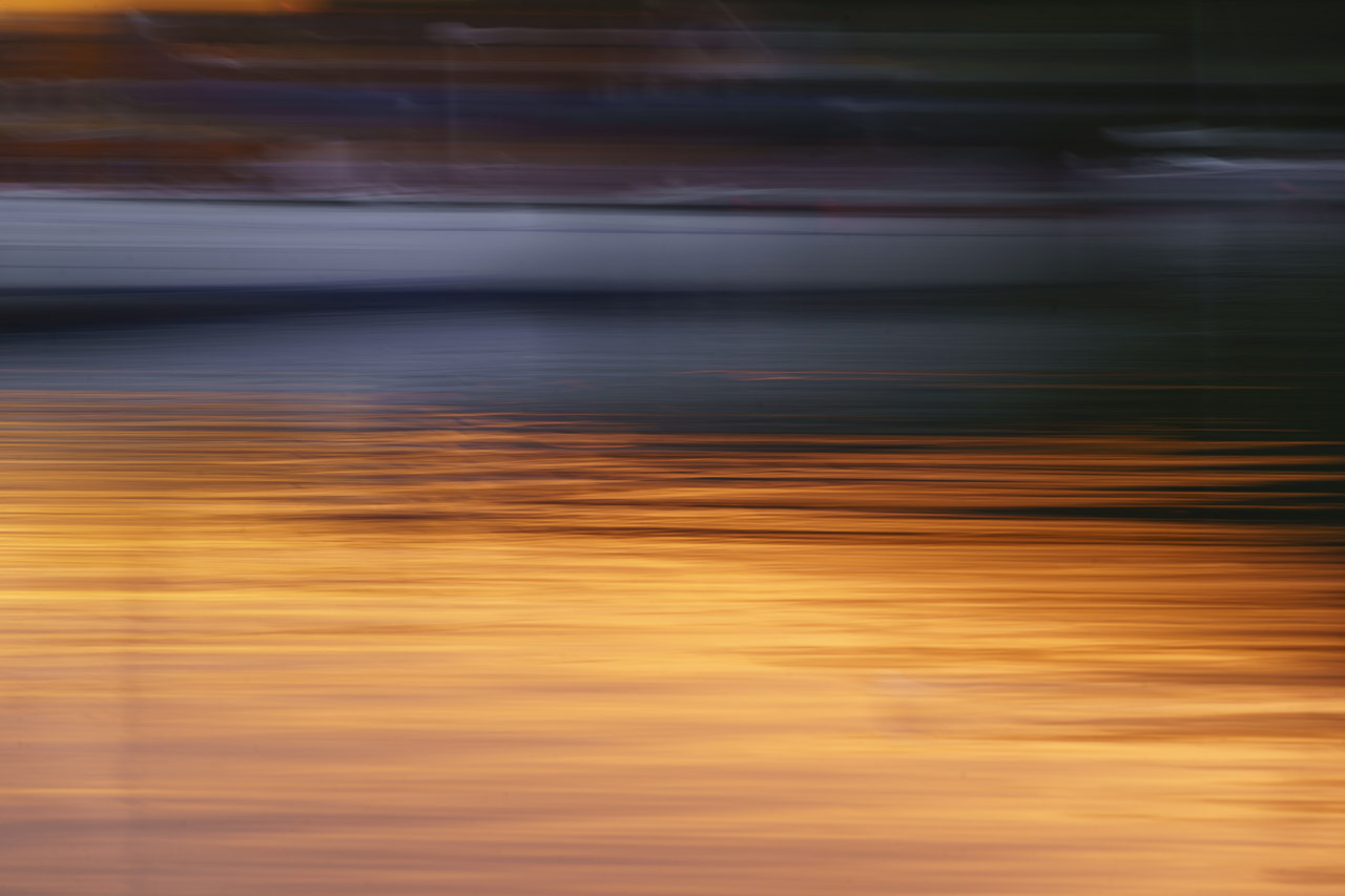 An ICM of the sun setting on the water at Crosshaven. Lovely orange and dark colours.
