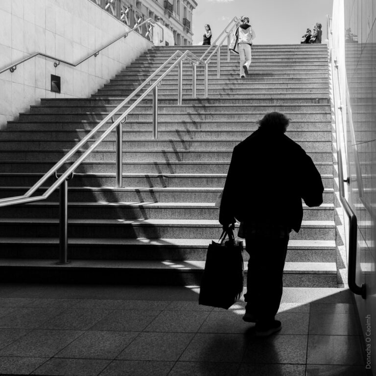 A silhouette in the shadows