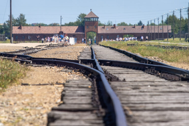 The train tracks of Birkenau