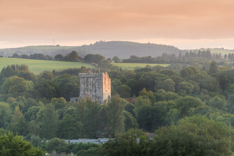 Blarney Castle at sunset