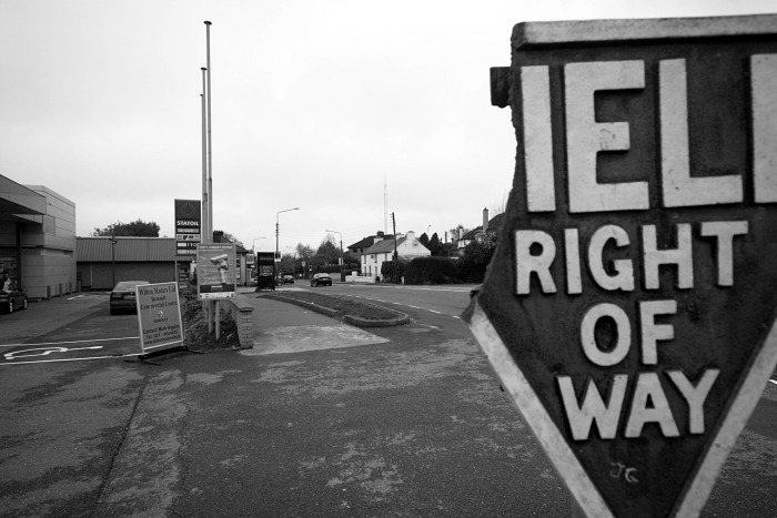 YIELD! Right of way