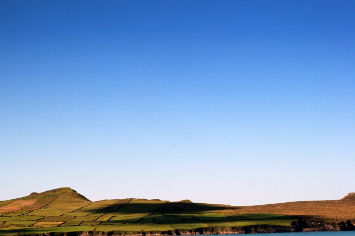 Shadows of a blue sky