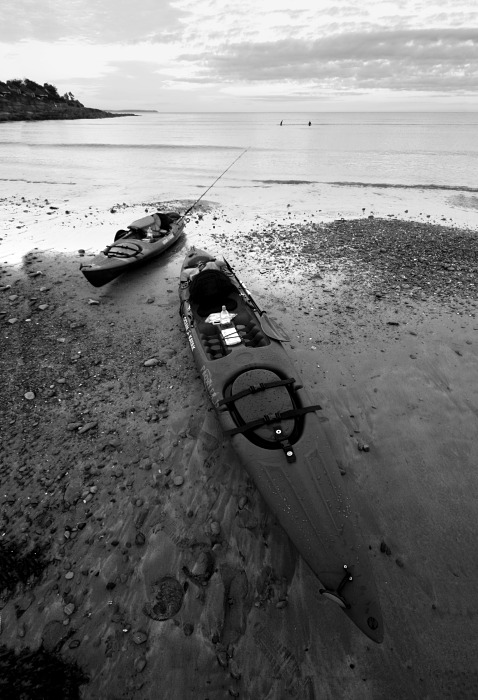 Kayaks on Fountainstown Beach