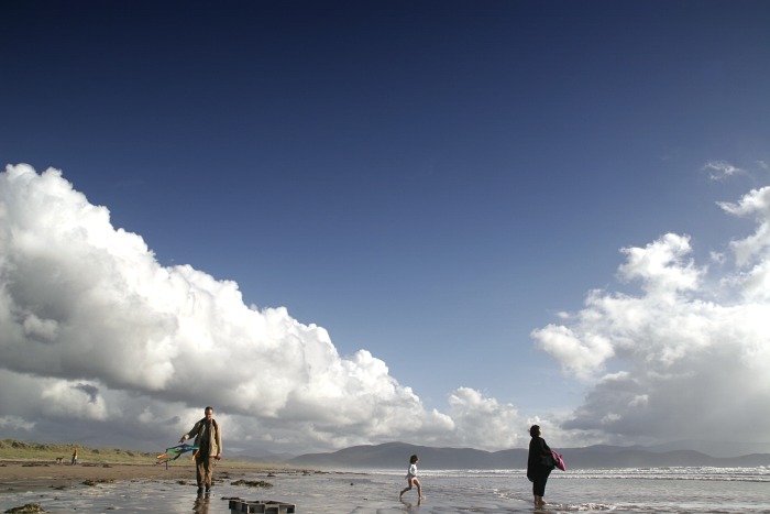Family at the beach
