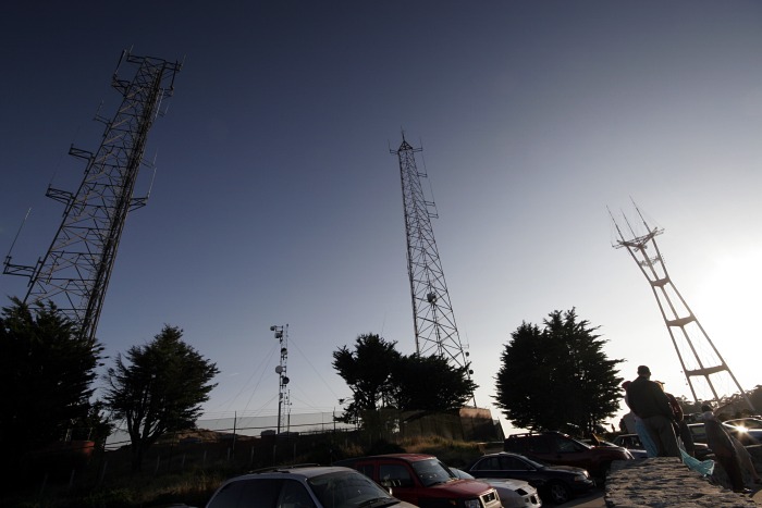 Antennas in the sky like sentinels