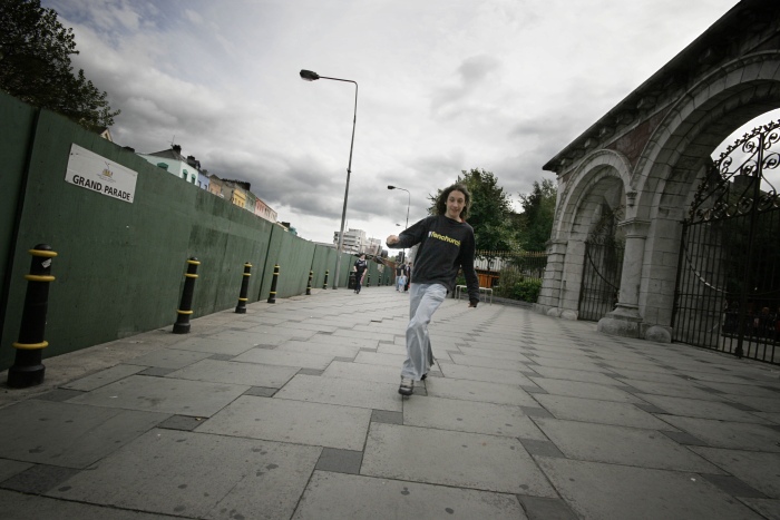 Running along Grand Parade
