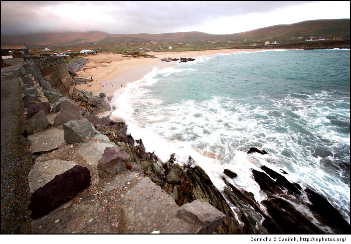 Waves crash at Allihies