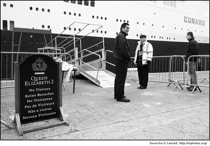 No visitors on the QE2