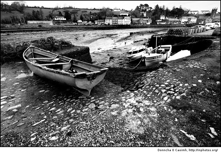 Bantry Boats in Black and White