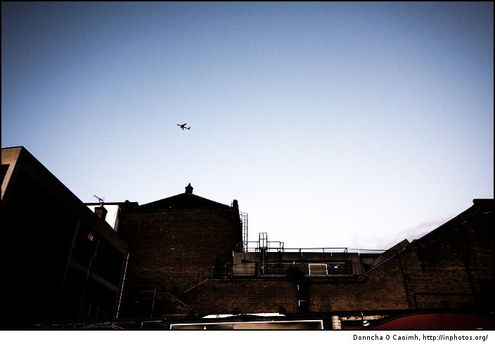 Lone plane over Windsor