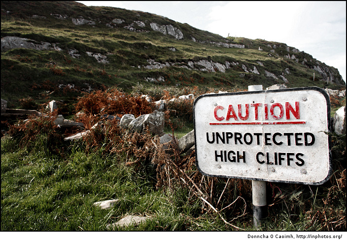 Caution! Unprotected High Cliffs