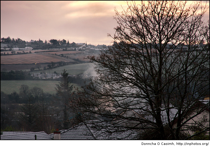 cold morning sunrise