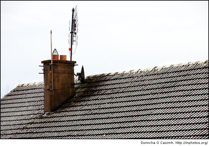 snowy rooftops