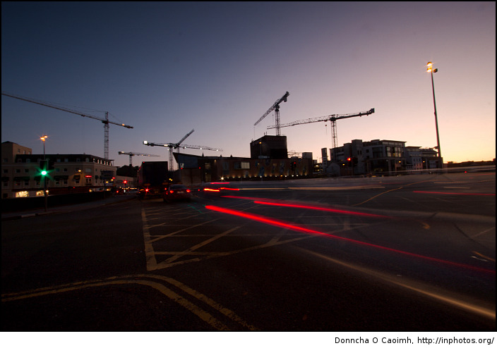 Light Streaks of City Traffic