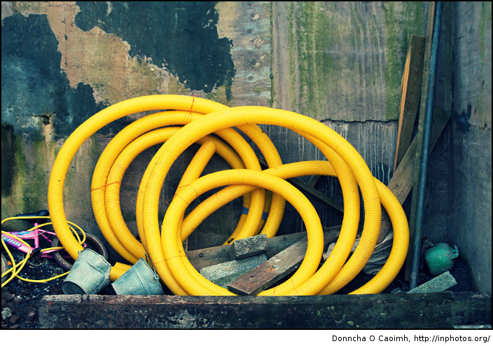 yellow pipes