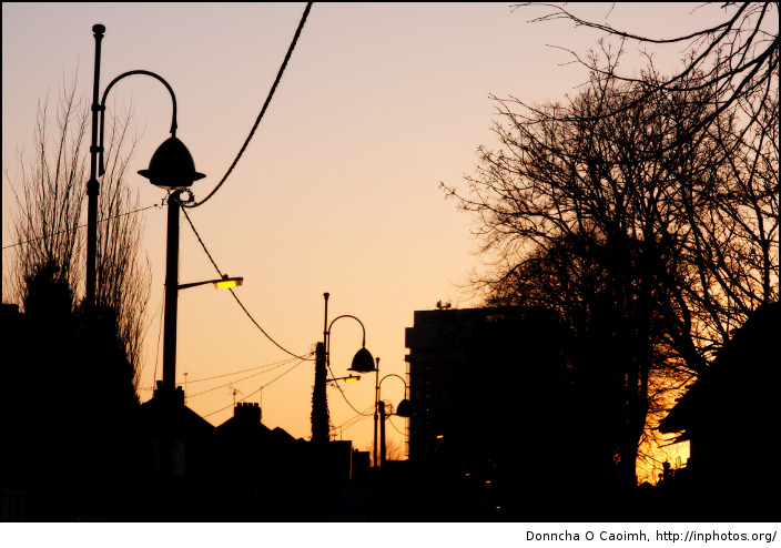 county hall sunset