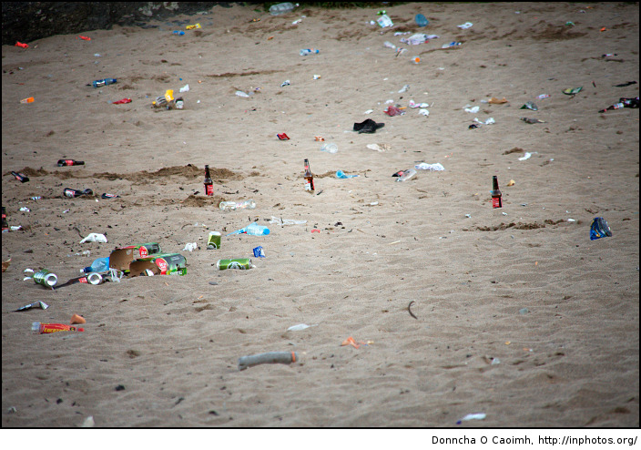 Rubbish Tip on the Beach