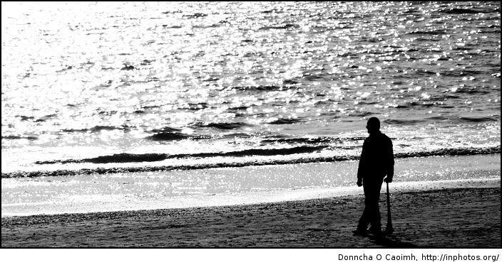 Hurling on the beach