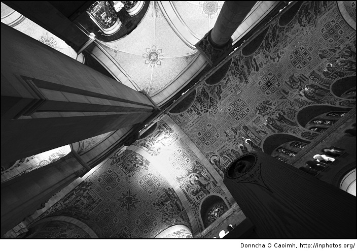 Look up at the roof