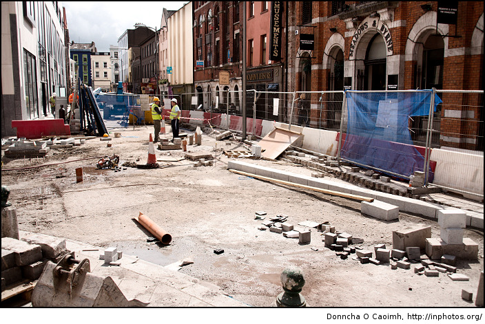 Academy Street Under Rubble