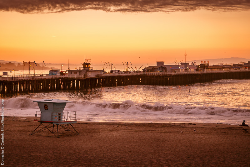 The waves of Santa Cruz