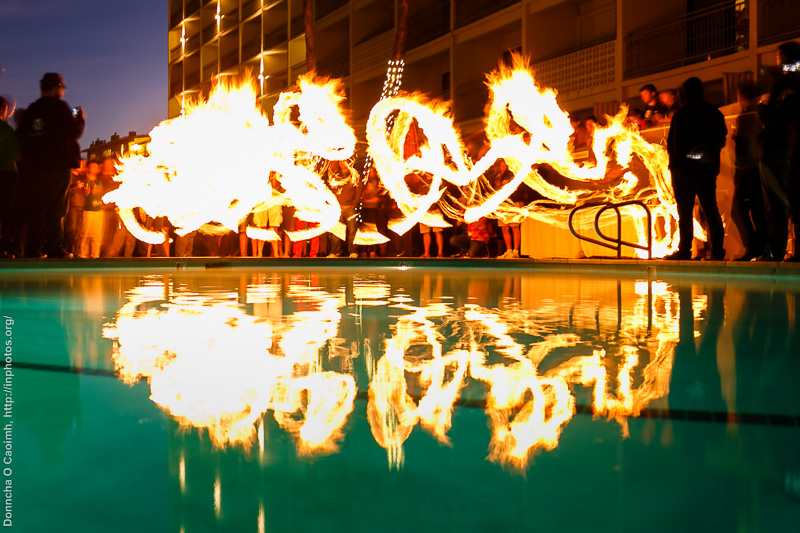 Fire Dancers in Santa Cruz