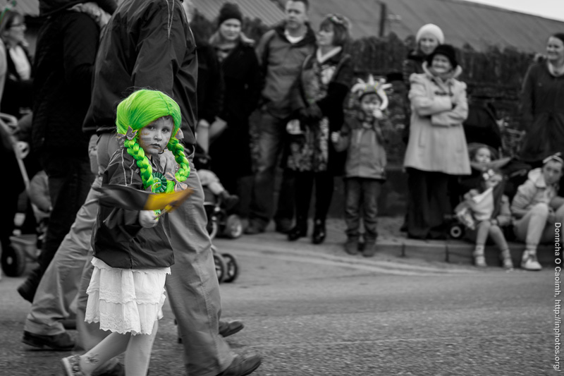 Green Hair on St. Patrick's Day