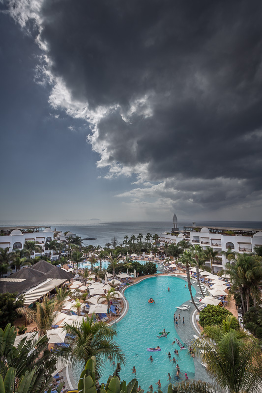Clouds over Playa Blanca