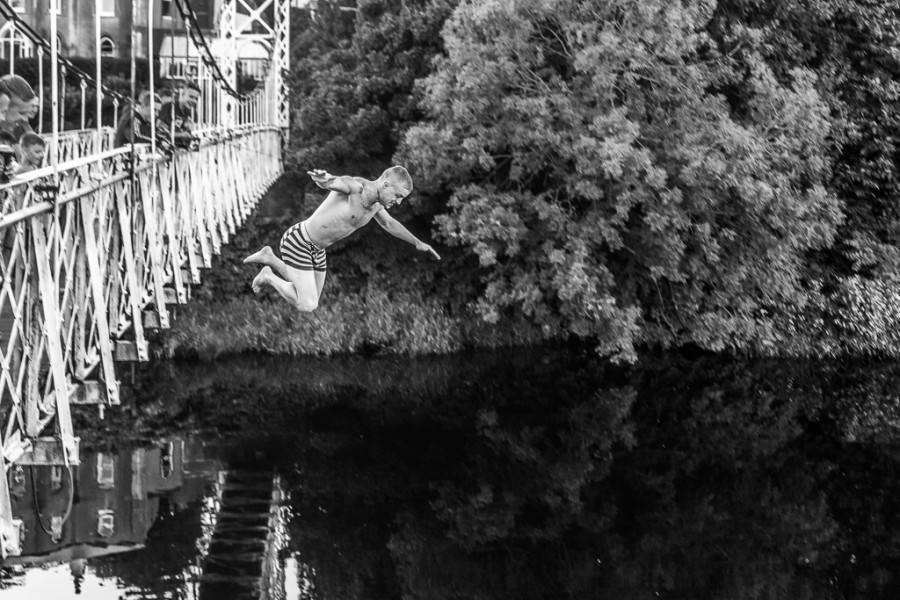 Jumping off the Shakey Bridge