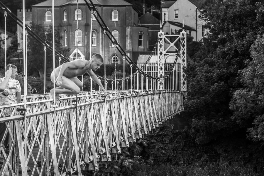 Jumping off the Shakey Bridge