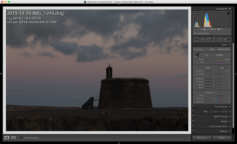 Lightroom - original image