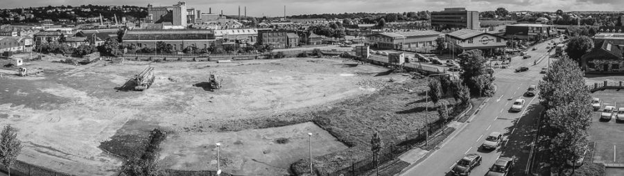 The derelict site that would become the Elysian in Cork