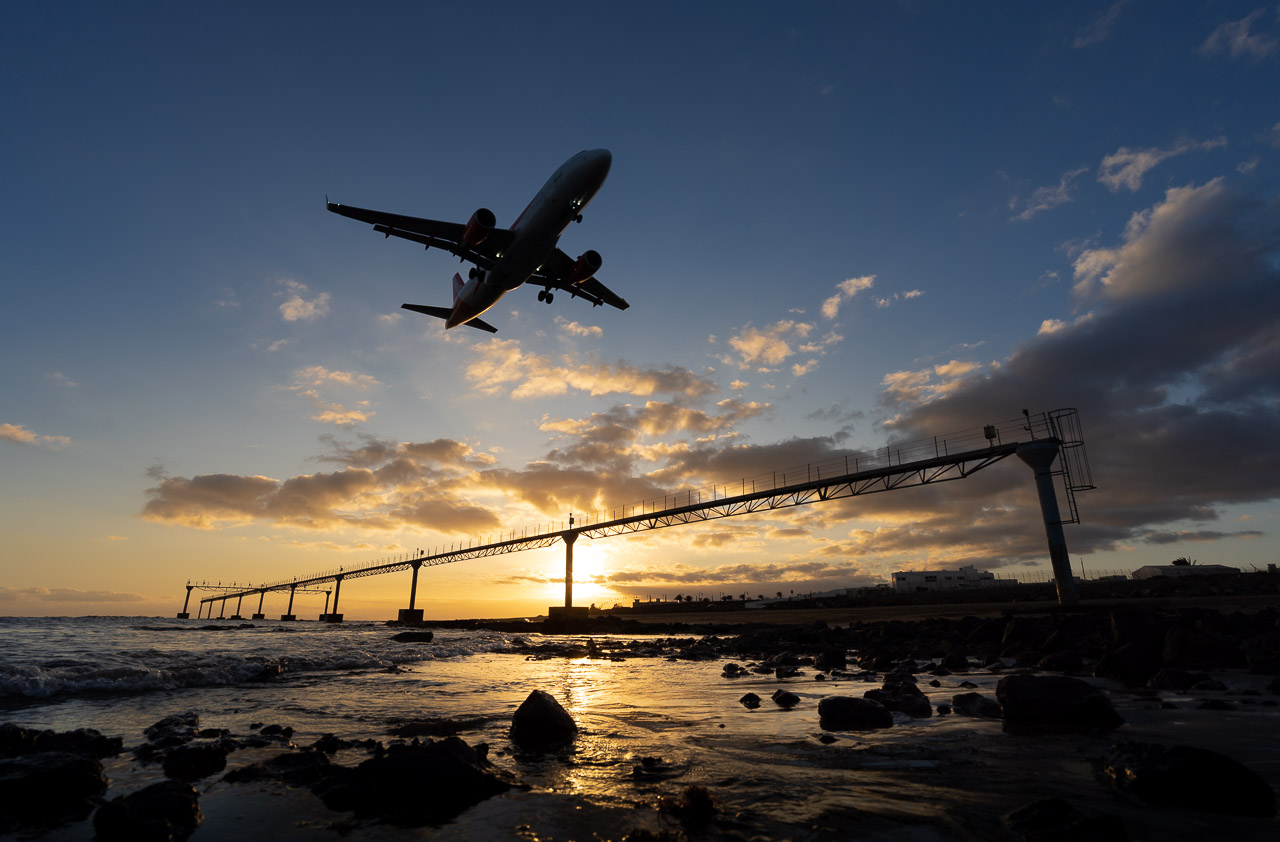 Landing in Lanzarote