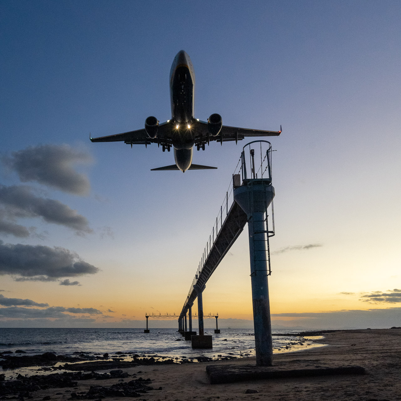 Landing in Lanzarote