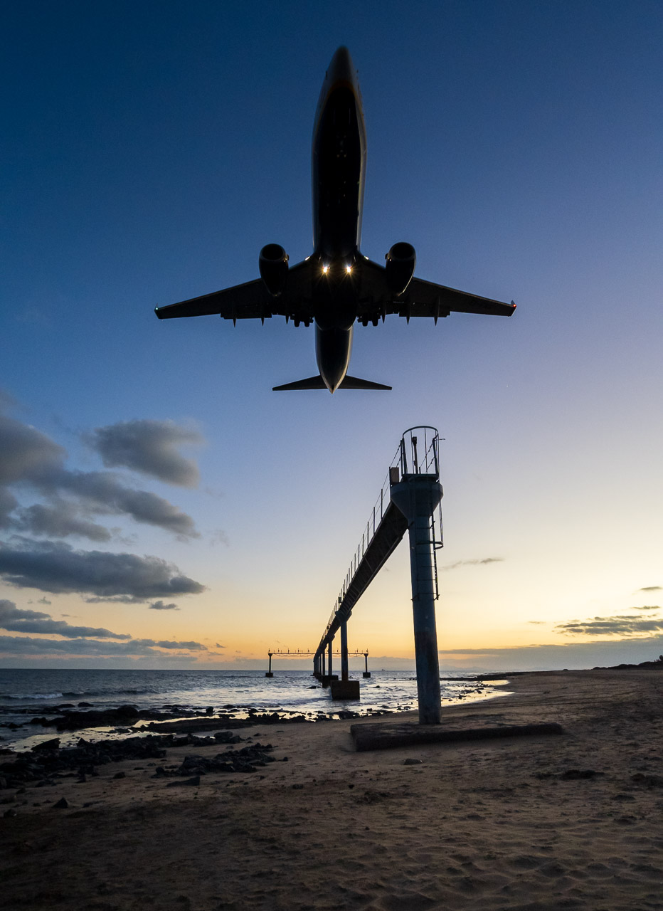 Landing in Lanzarote