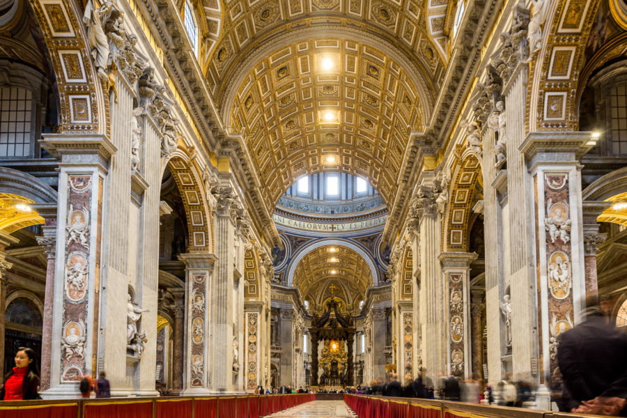 Inside St. Peter's Basilica